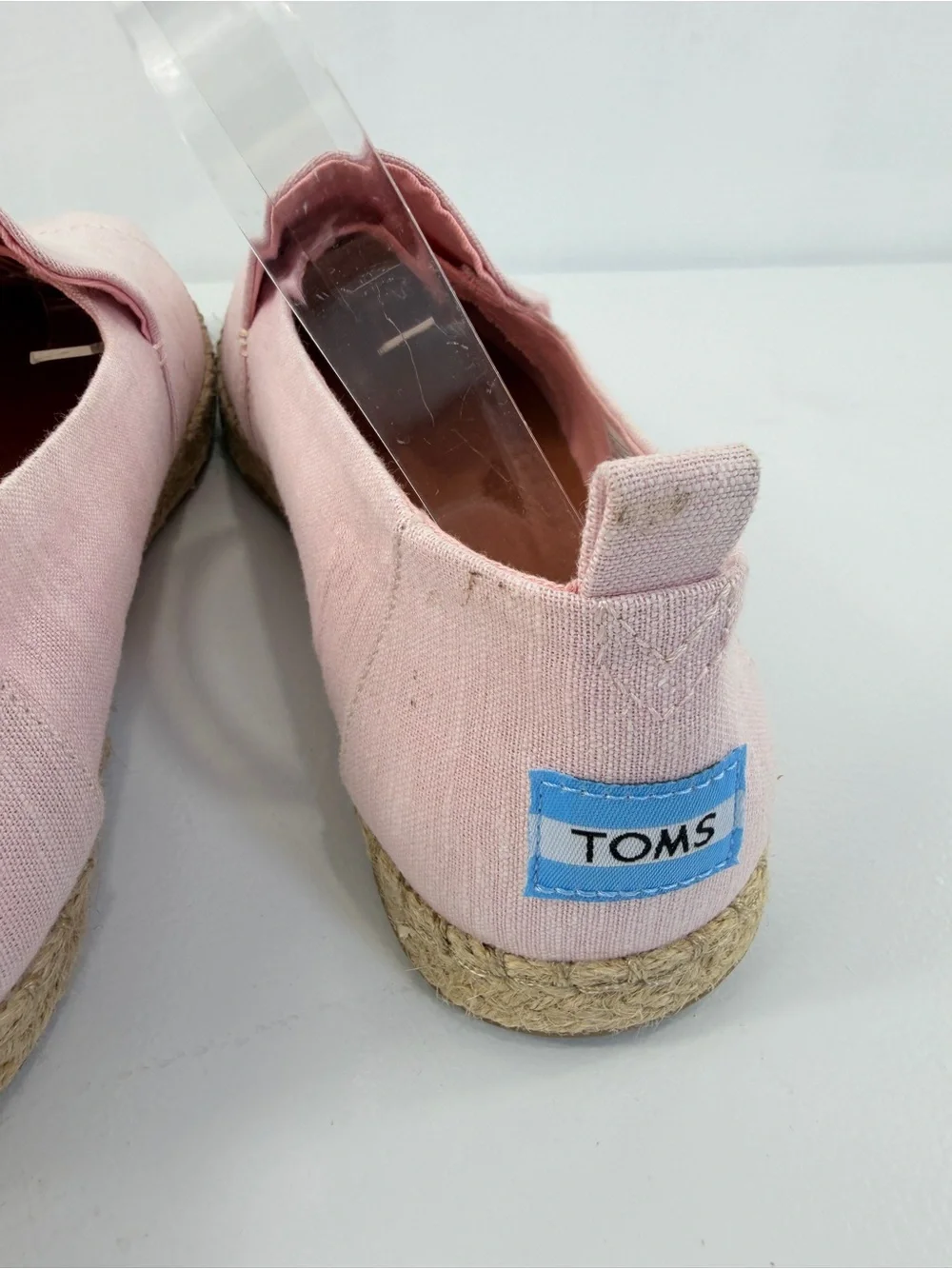 TOMS Wmns Deconstructed Alpargata Rope Espadrilles Blossom Slub Chambray Sz 10